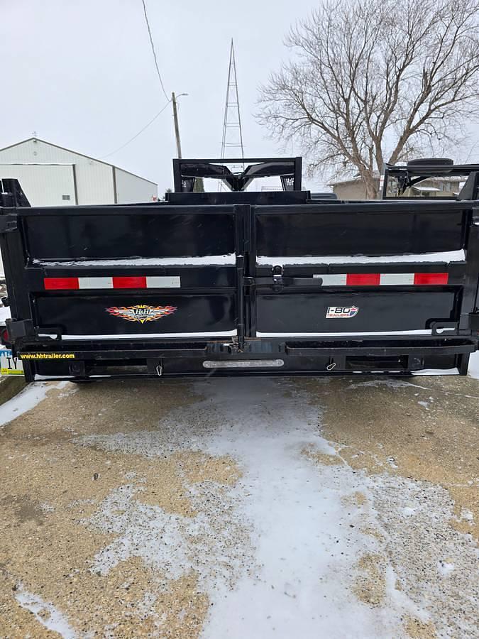 Used 2022 H&H 16' x 6' Gooseneck Dump Trailer