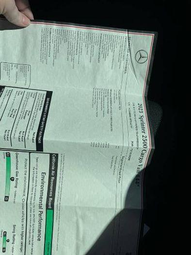 Used 2023 Mercedes-Benz Sprinter 2500 Cargo Van