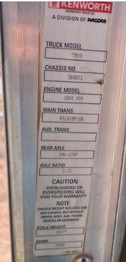 Used 2014 KENWORTH T800