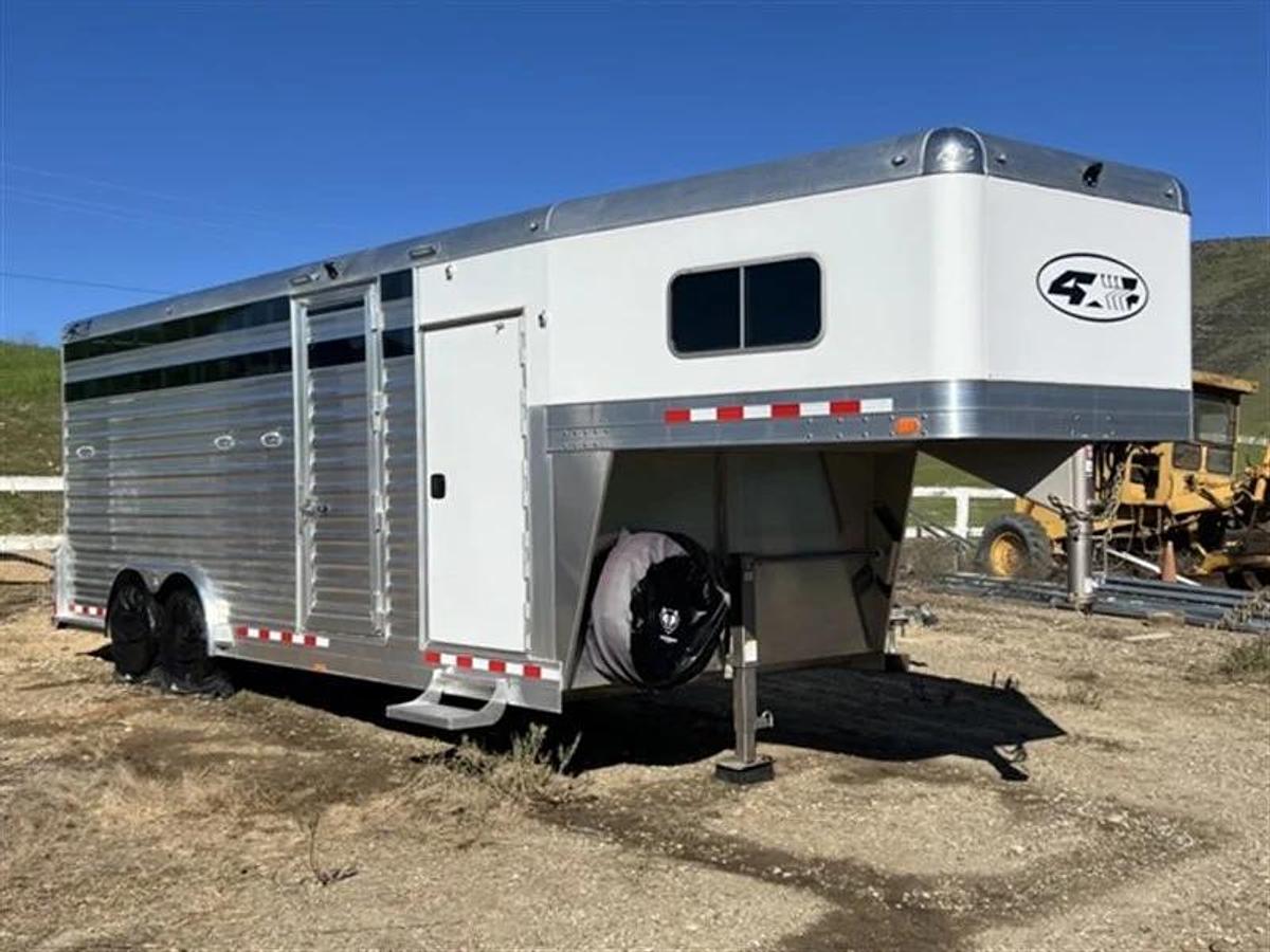 Used 2023 4 Star Polo Aluminum Horse Trailer