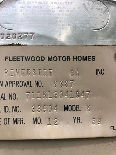 Used 1989 Fleetwood Pace Arrow
