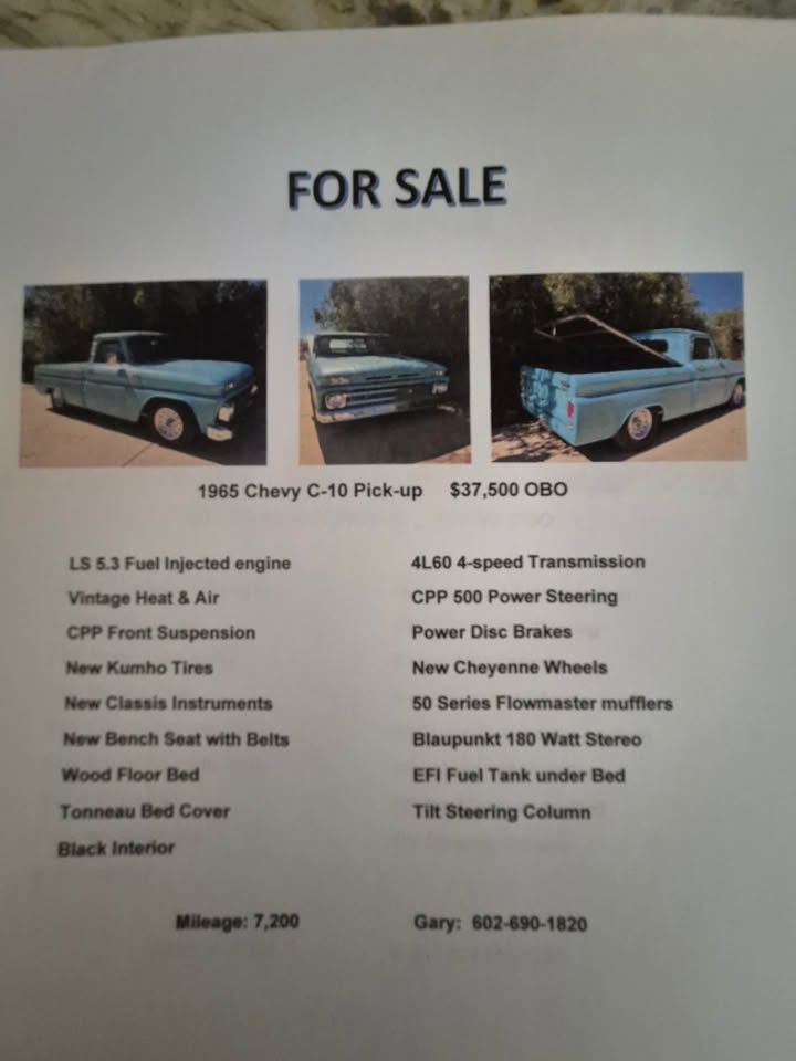 Used 1965 Chevy C-10 Pickup