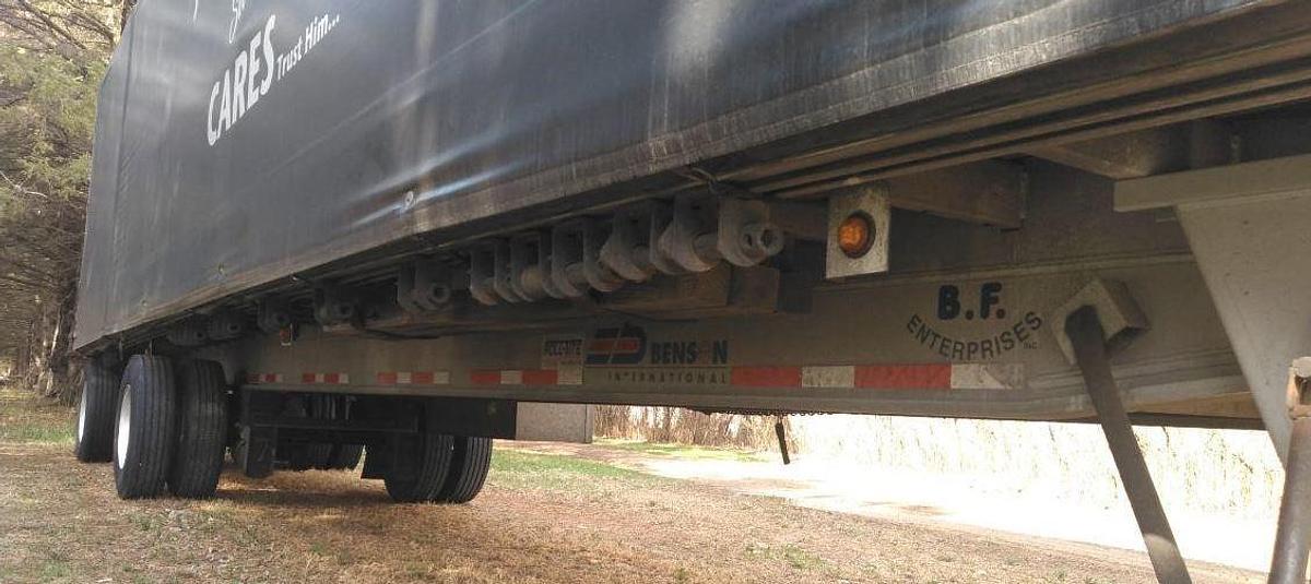 Used 2004 Benson Flatbed Trailer 714 Spread Axle