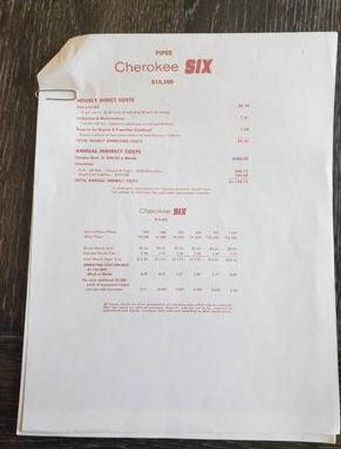 Used 1965 Piper Cherokee 6 PA-32-260 Project