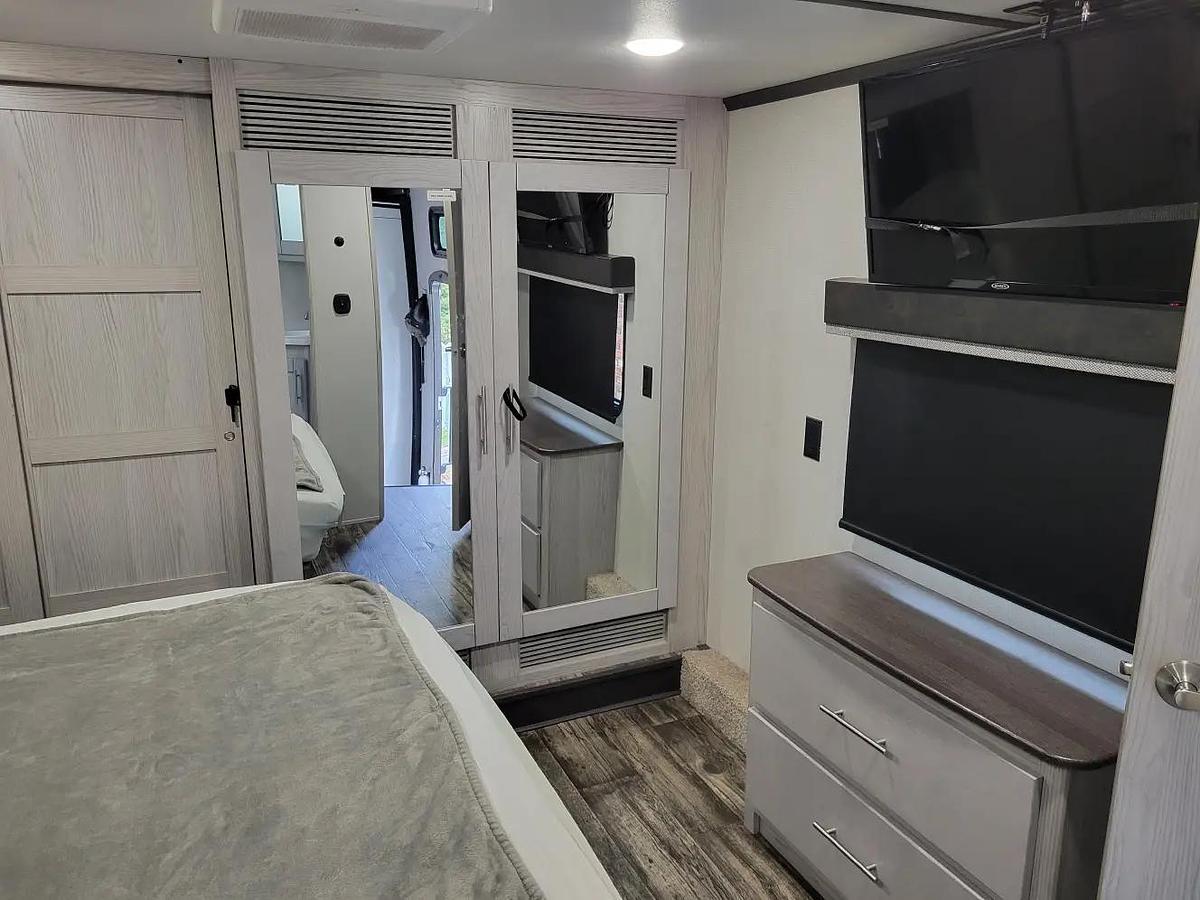 Used 2021 Keystone Fuzion 379 Toy Hauler Fifth Wheel