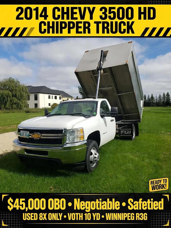 Used 2014 Chevy Silverado 3500 Hd Chipper Truck