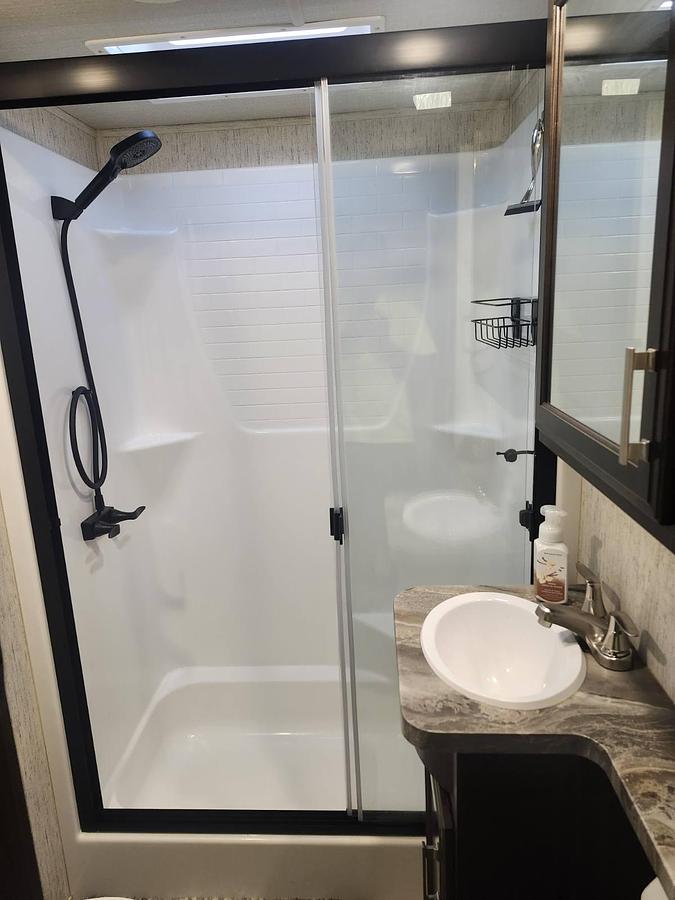 Used 2020 Grand Design Momentum G-Class 350G Fifth Wheel Toy Hauler