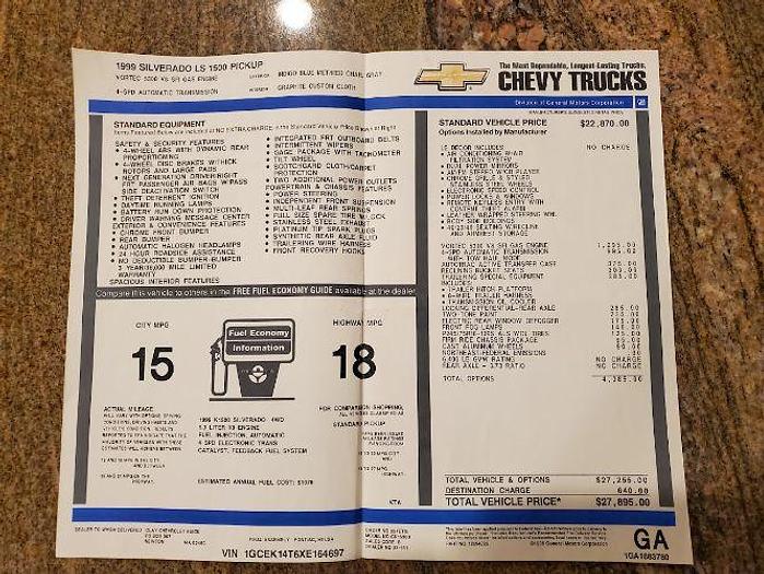 Used 1999 Chevrolet Silverado 1500 LS