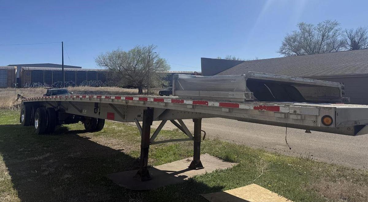 Used 2008 Reitnouer MaxMiser 48' x 102" Aluminum Flatbed Trailer