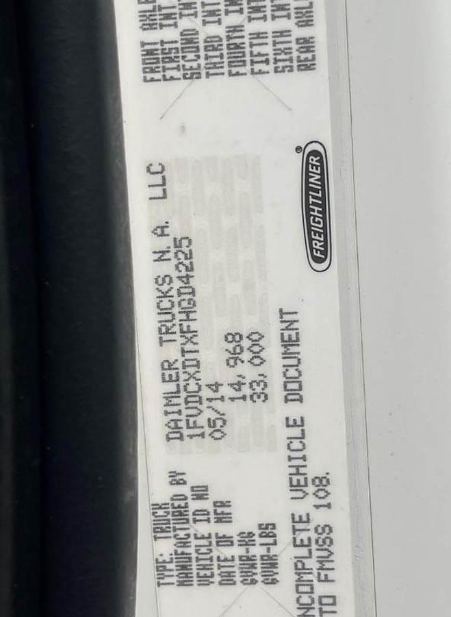 Used 2015 Freightliner M2 106 4x4 Boom