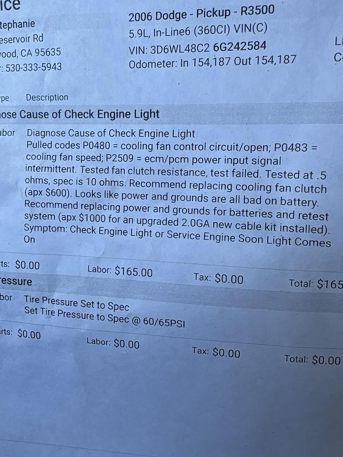 Used 2006 Dodge Ram 3500 Flatbed