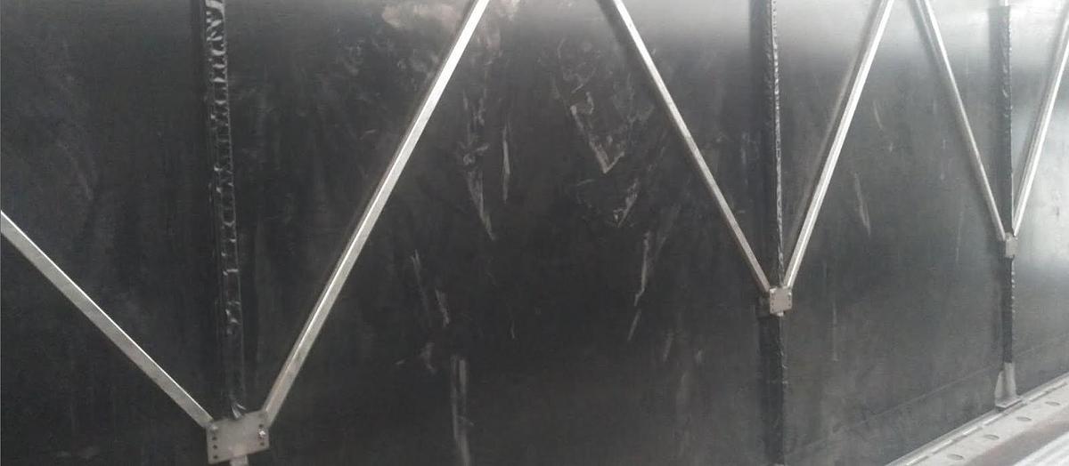 Used 2004 Benson Flatbed Trailer 714 Spread Axle