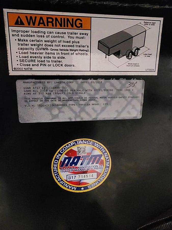 Used 2019 Lakota 7209 2 Horse Trailer with Living Quarters