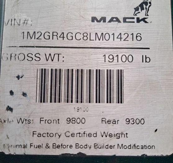 Used 2020 Mack Granite 64FR