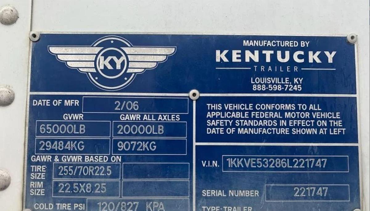 Used 2006 Kentucky 53ft X 102 In