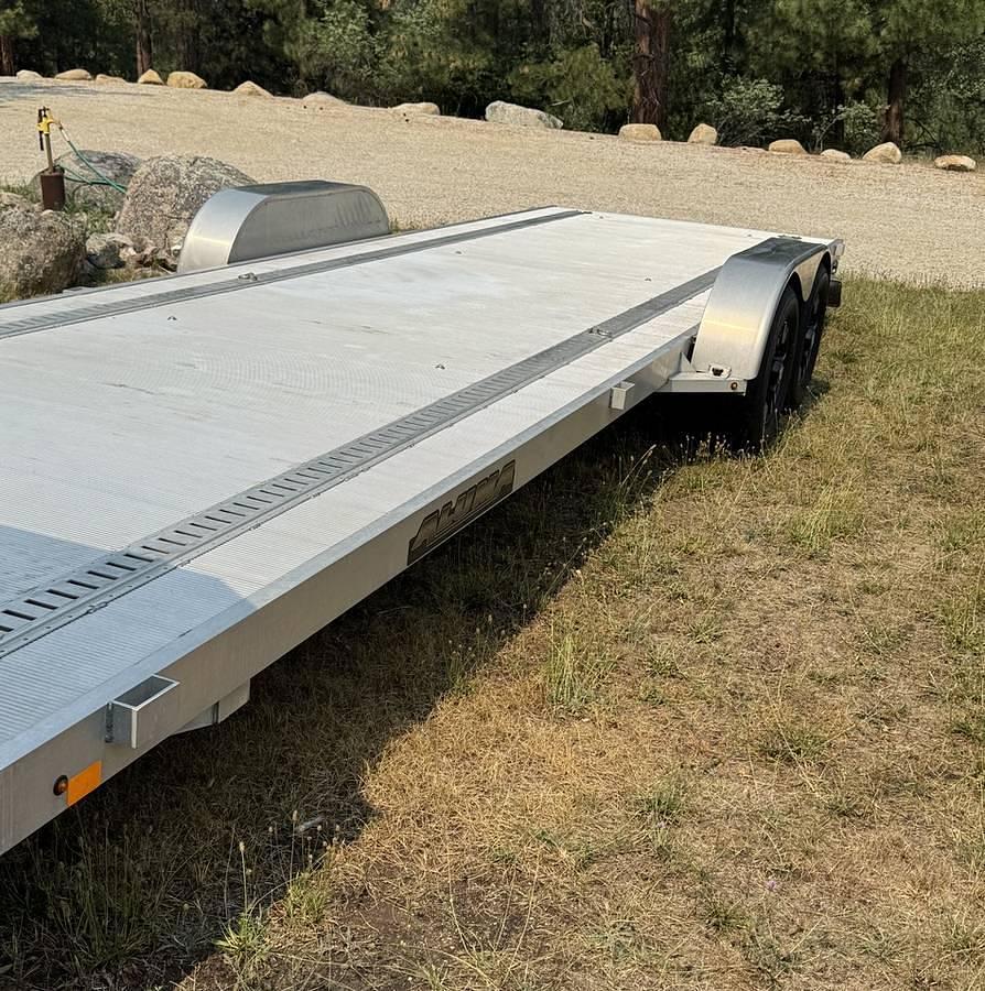 Used 2018 Aluma 8226H Flatbed Toy Hauler Trailer