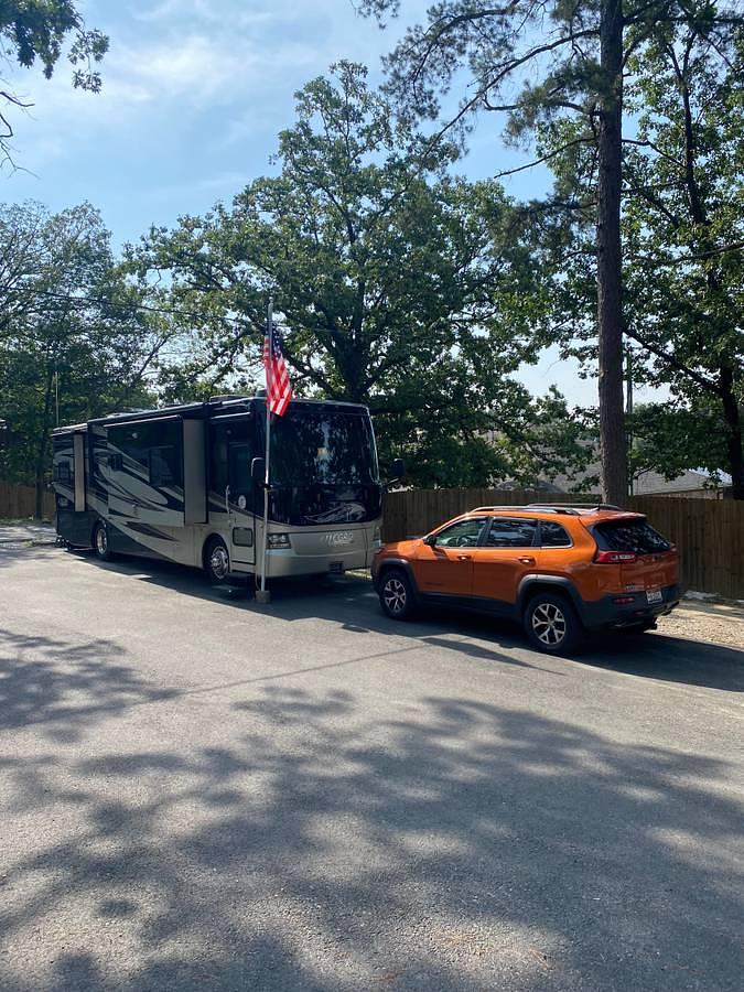 Used 2011 Tiffin Allegro Open Road RED Class A Motorhome & 2016 Jeep Trailhawk