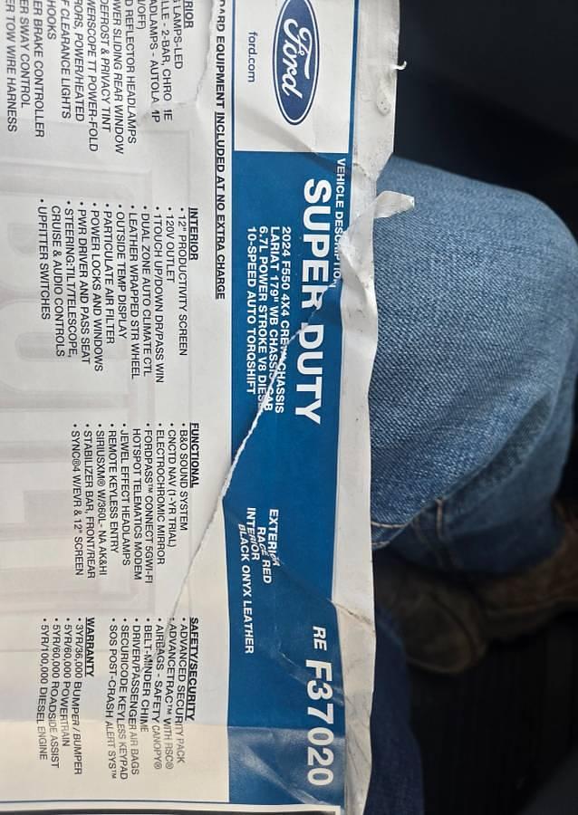 Used 2024 Ford F-550 Diesel Dynamic Tow Truck