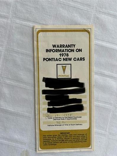 Used 1978 Pontiac Trans Am