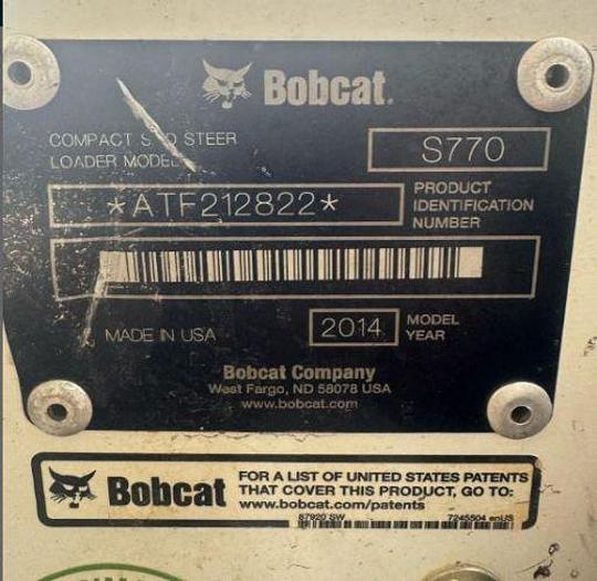 Used 2014 BOBCAT S770