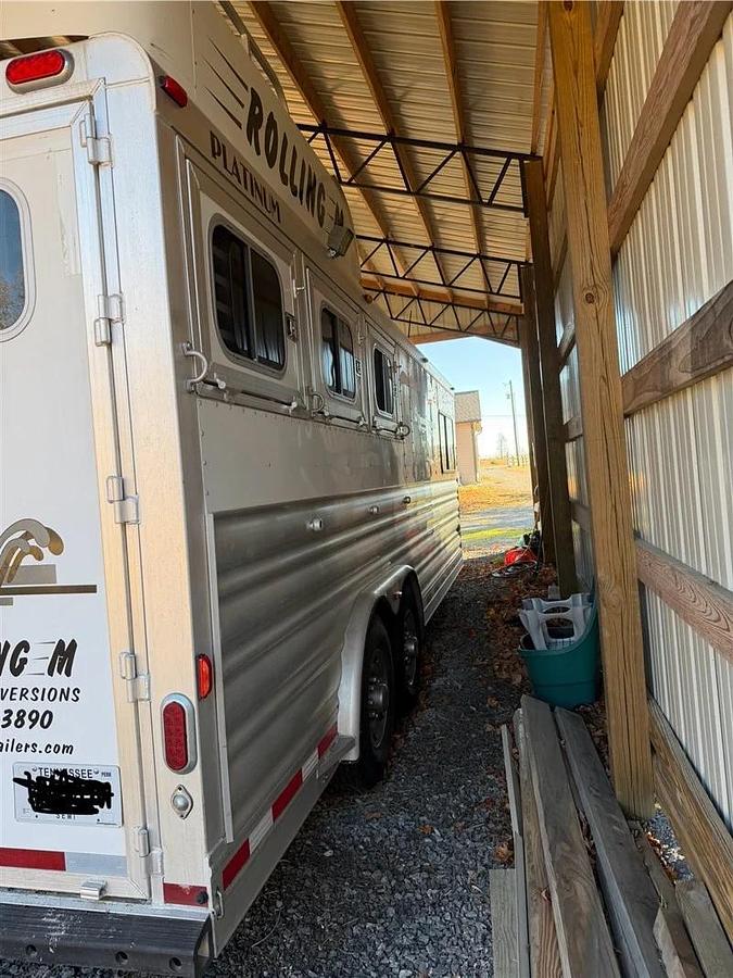 Used 2008 Platinum 3HLQ 3 Horse Trailer