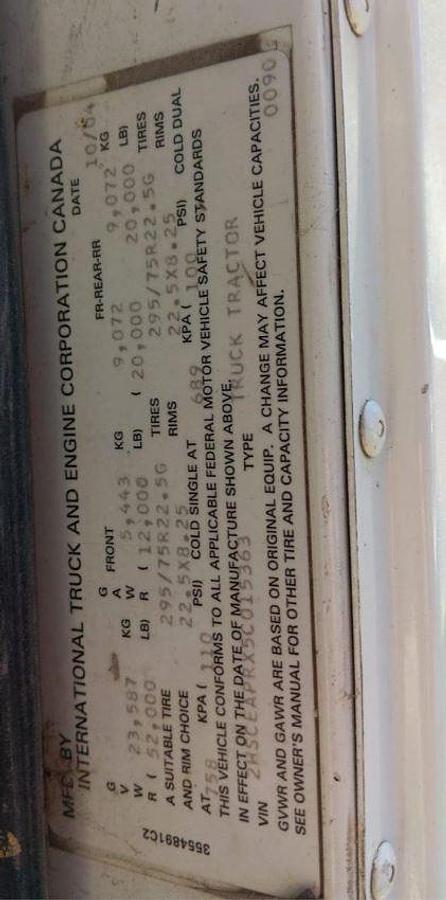 Used 2005 International 9200