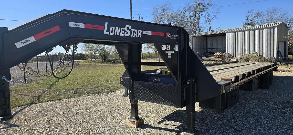Used 2024 RAWMAXX Lonestar GN469 Full Tilt Container Trailer