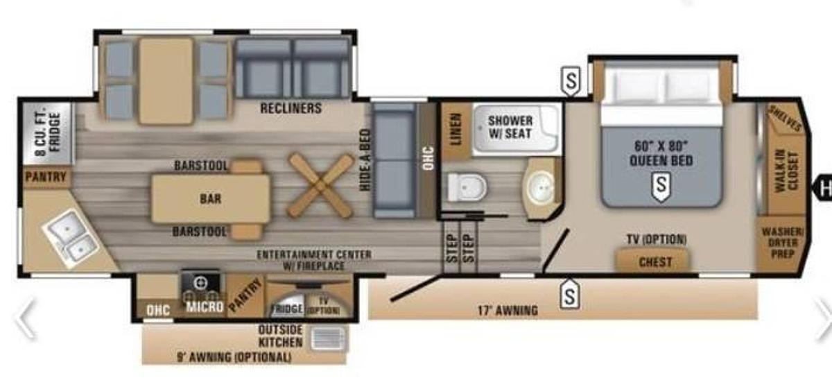 Used 2019 Jayco Eagle 319MLOK Fifth Wheel