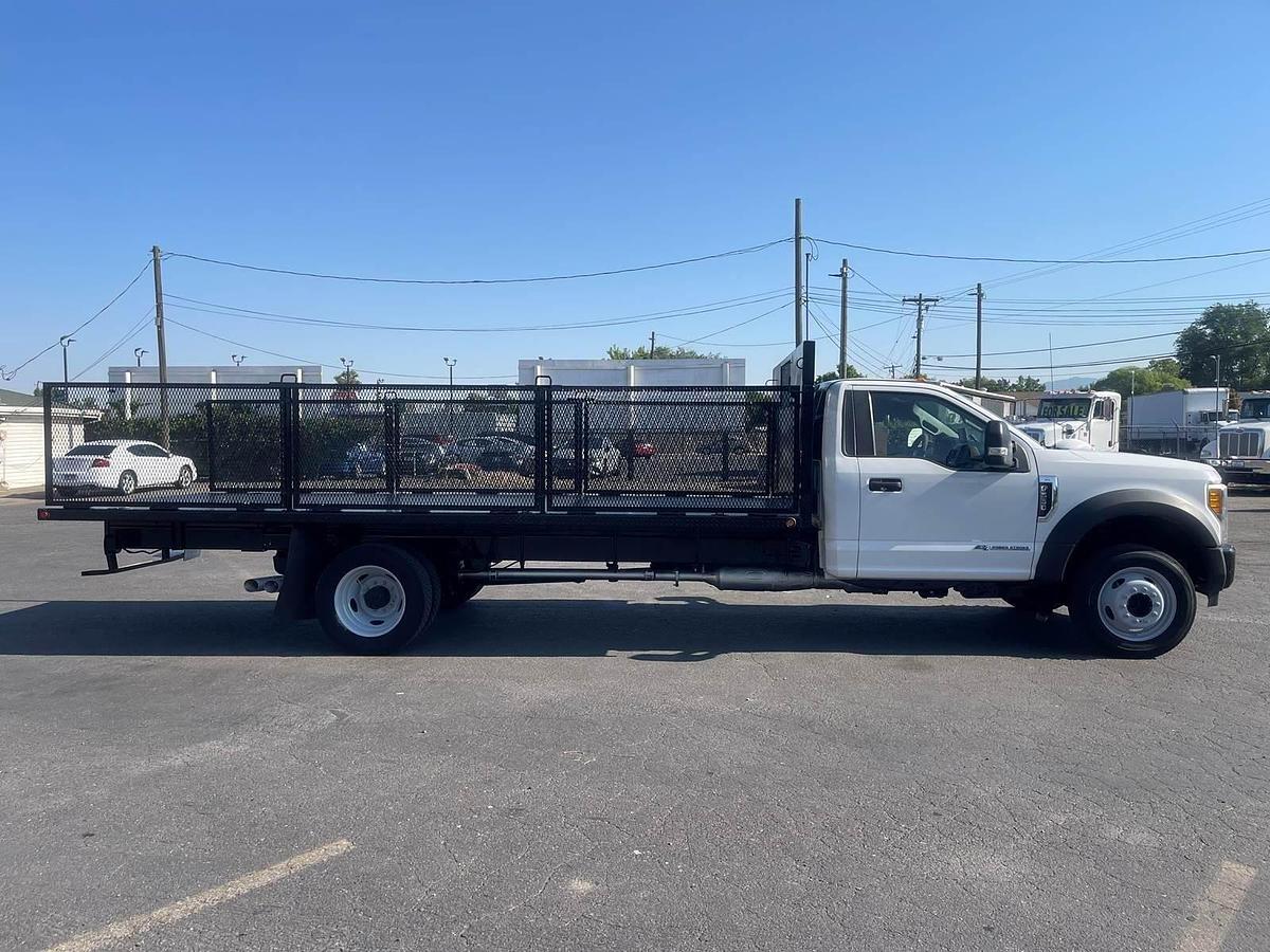 Used 2017 Ford F550 Long Flatbed Truck