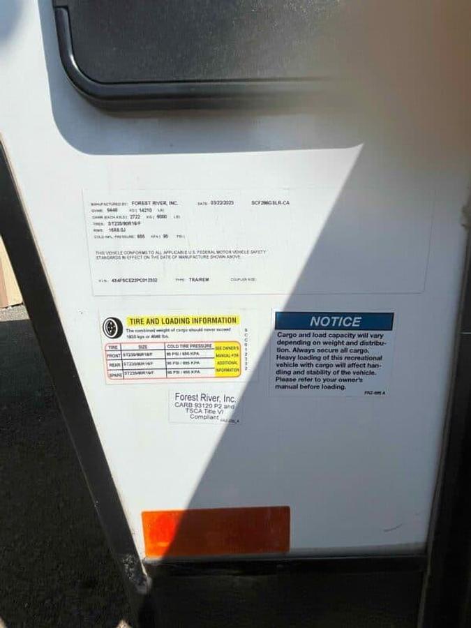 Used 2023 Forest River Sandstorm 286GSLR