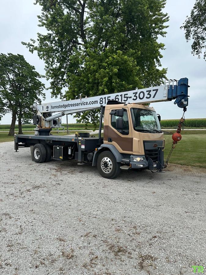 Used 2017 Manitex 22101S Mounted on Peterbilt 220 Boom Truck Crane