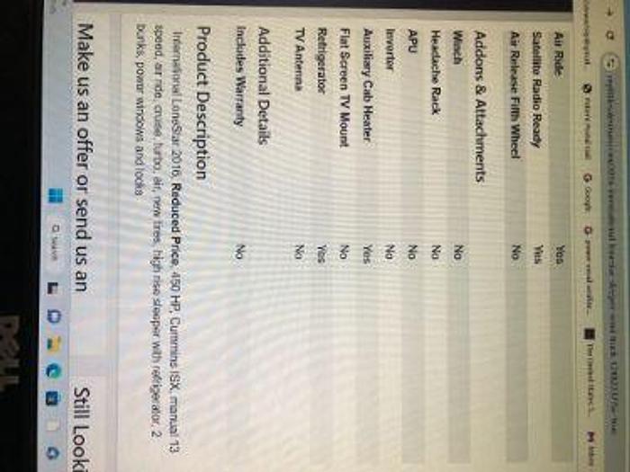 Used 2016 INTERNATIONAL Lonestar