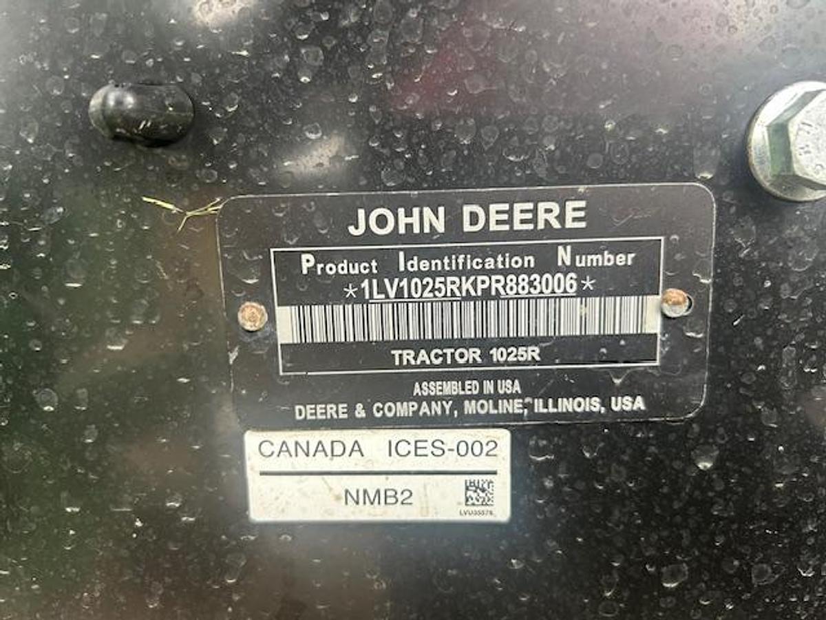 Used 2025 John Deere 1025R Sub Compact Utility Tractor