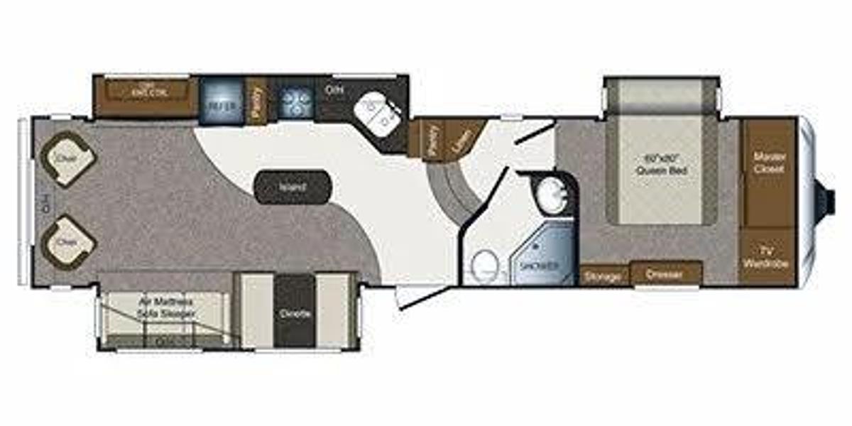 Used 2012 Keystone Loredo 324RL Fifth Wheel