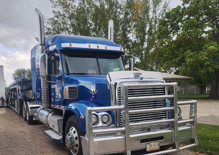 Used 2016 Freightliner CORONADO 132 and 2020 Sun Valley 8 Car Trailer