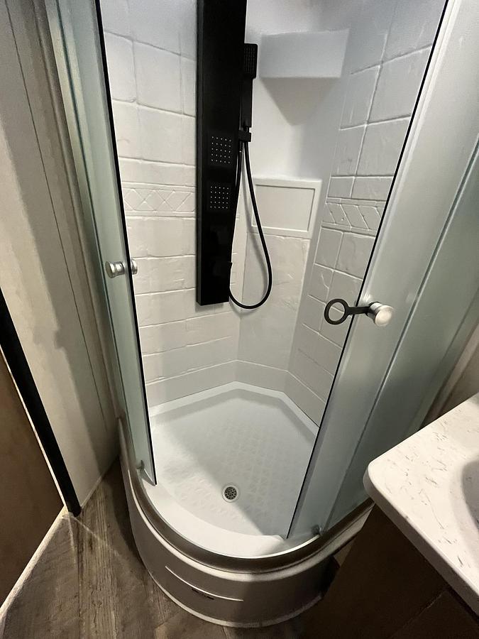 Used 2024 Forest River Cherokee Grey Wolf Black Label 22RRBL Travel Trailer Toy Hauler