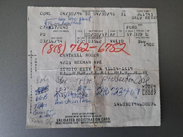 Used 1957 Ford Ranchero Custom