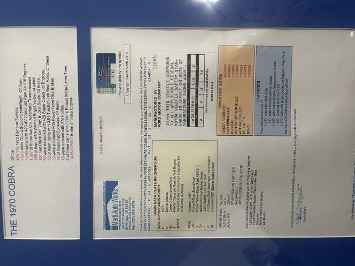 Used 1970 Ford Torino Cobra