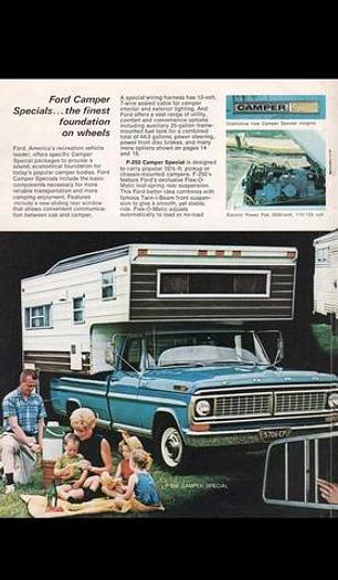 Used 1970 Ford F-250 Sport Custom Camper Edition