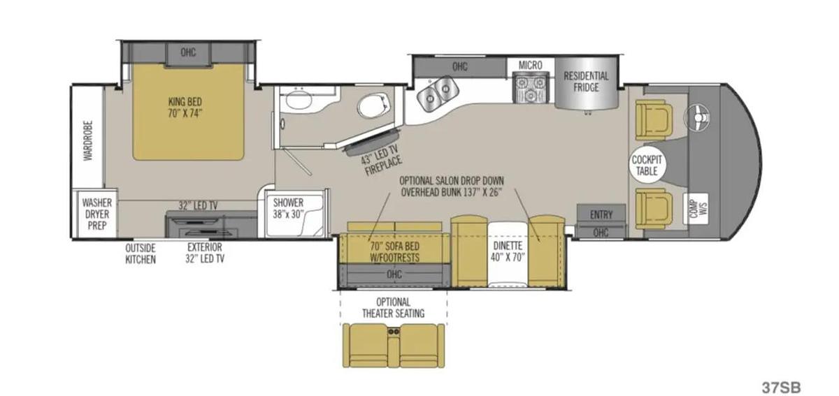 Used 2019 Coachmen Mirada Select 37SB Class A Motorhome