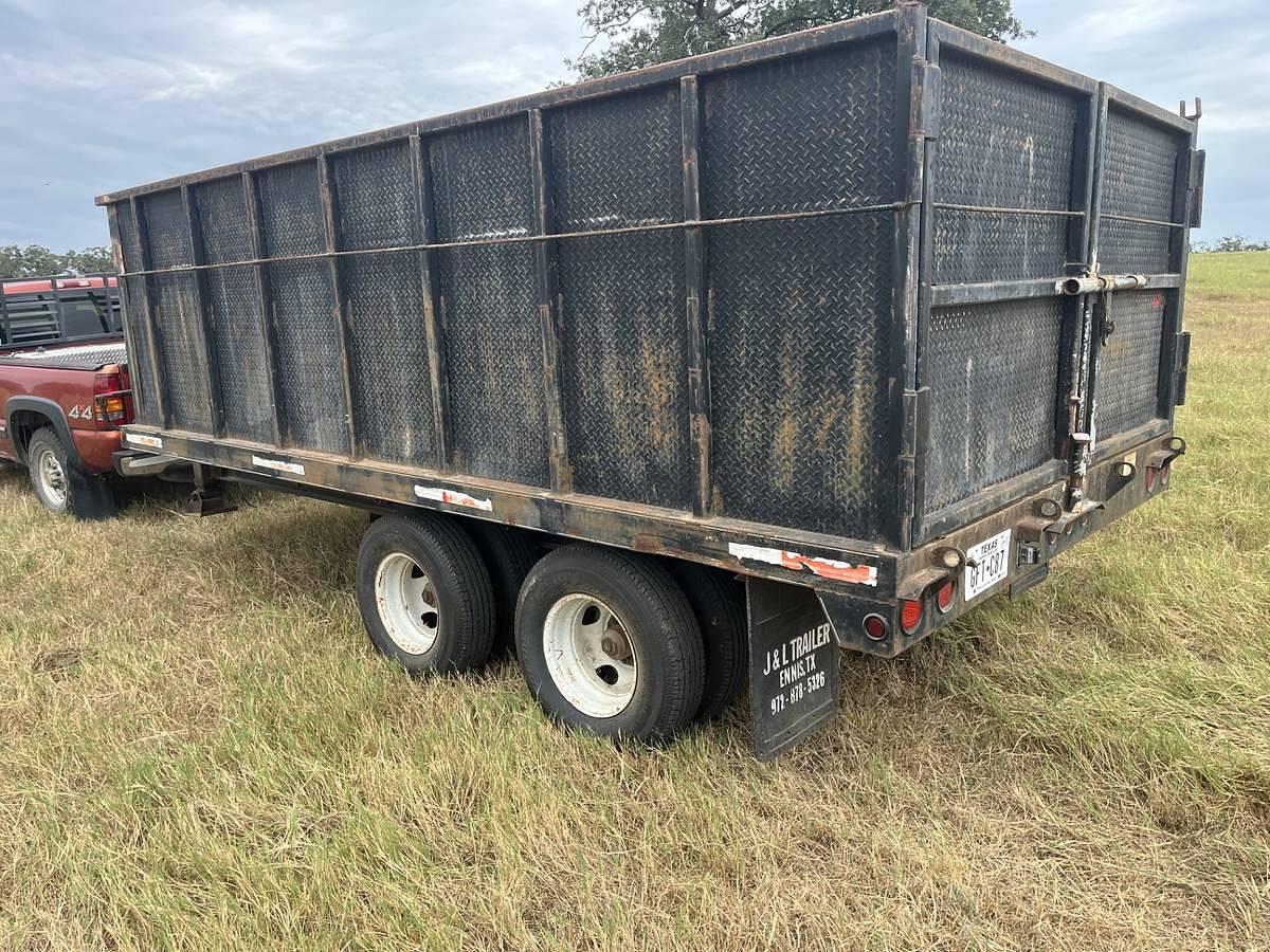 Used Texas Goosenecks 16' Heavy-Duty Dump Trailer – 4' Sides – Tandem 12,000-Lb Dexter Axles