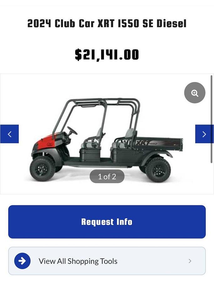 Used 2014 Club Car XRT 1550