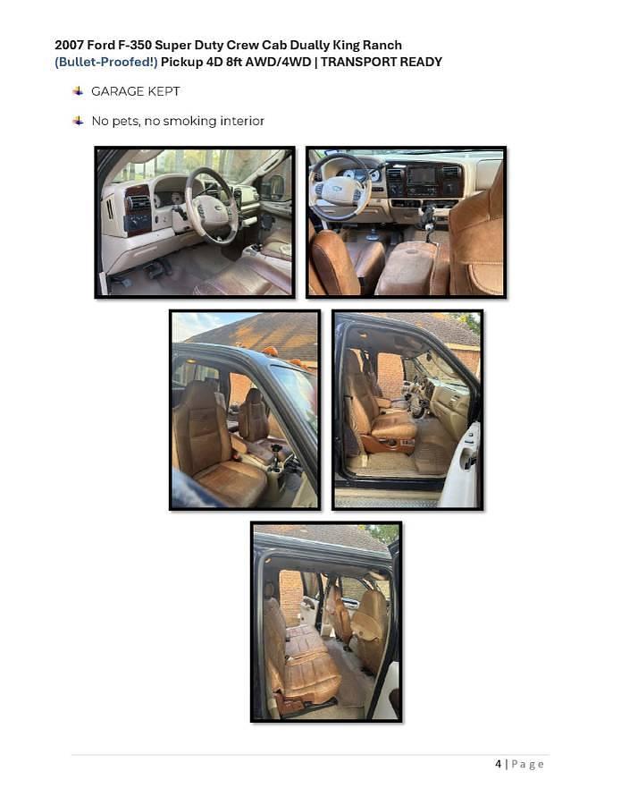 Used 2007 Ford F-350 Super Duty Crew Cab Dually King Ranch