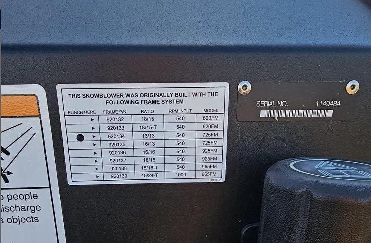 Used 2022 ERSKINE 725FM Snowblower