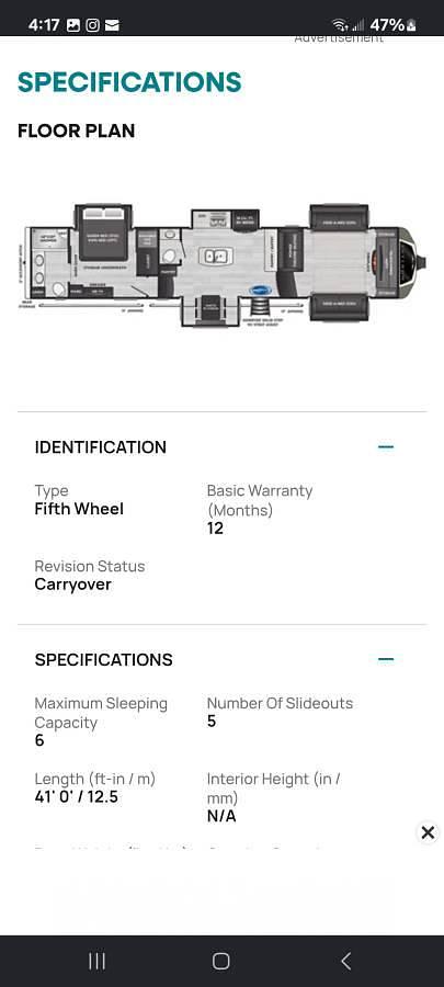 Used 2021 Keystone Montana 3760FL Four Season Fifth Wheel