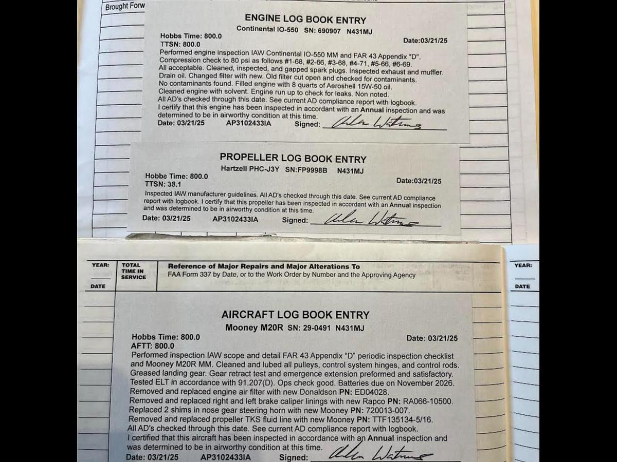 Used 2008 Mooney M20R Ovation 3