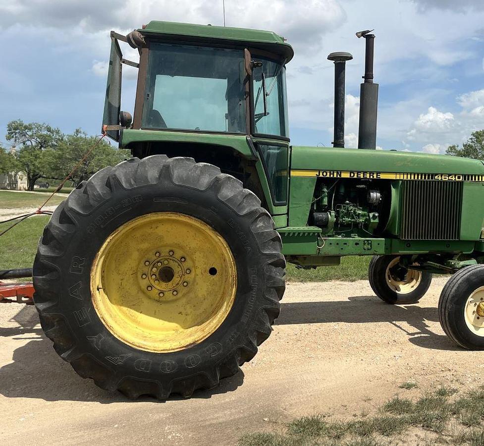 Used 1979 JOHN DEERE 4640 Tractor & 2001 Rhino FM 15’ Rotary Cutter.
