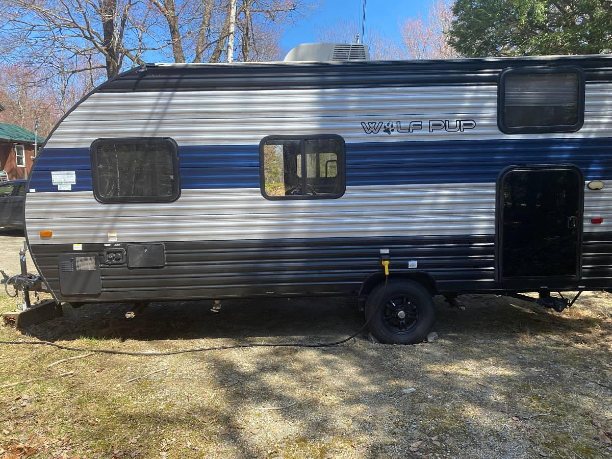 Used 2022 Forest River Wolf Pup 16BHS Travel Trailer