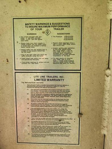 Used 1986 Lite Line 9 Horse Trailer