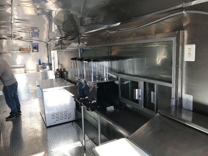 Used 2014 8ft x 24ft Kitchen Food Trailer